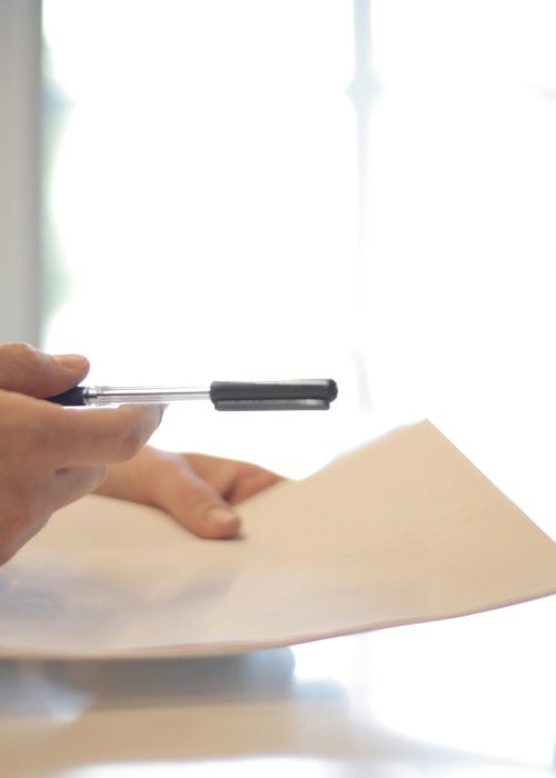 A person explaining a concept to another person